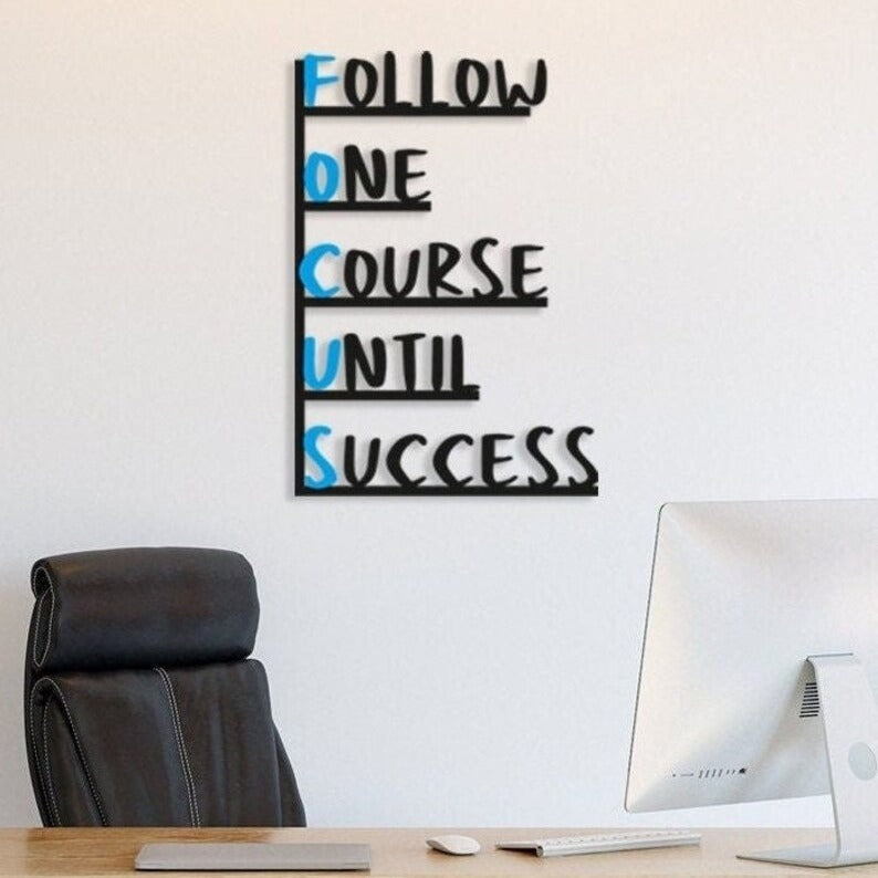 Pathway to Success Inspirational Wood Wall Decor