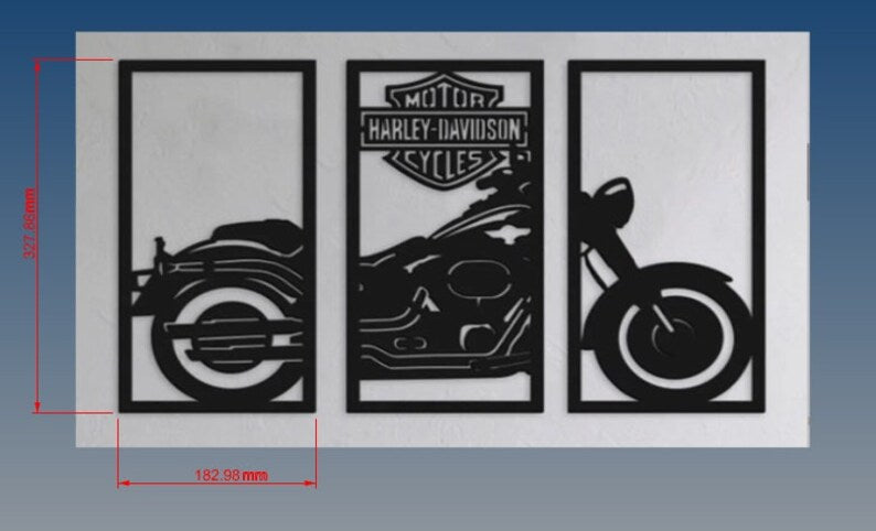 Harley Davidson Motorcycle wall decor